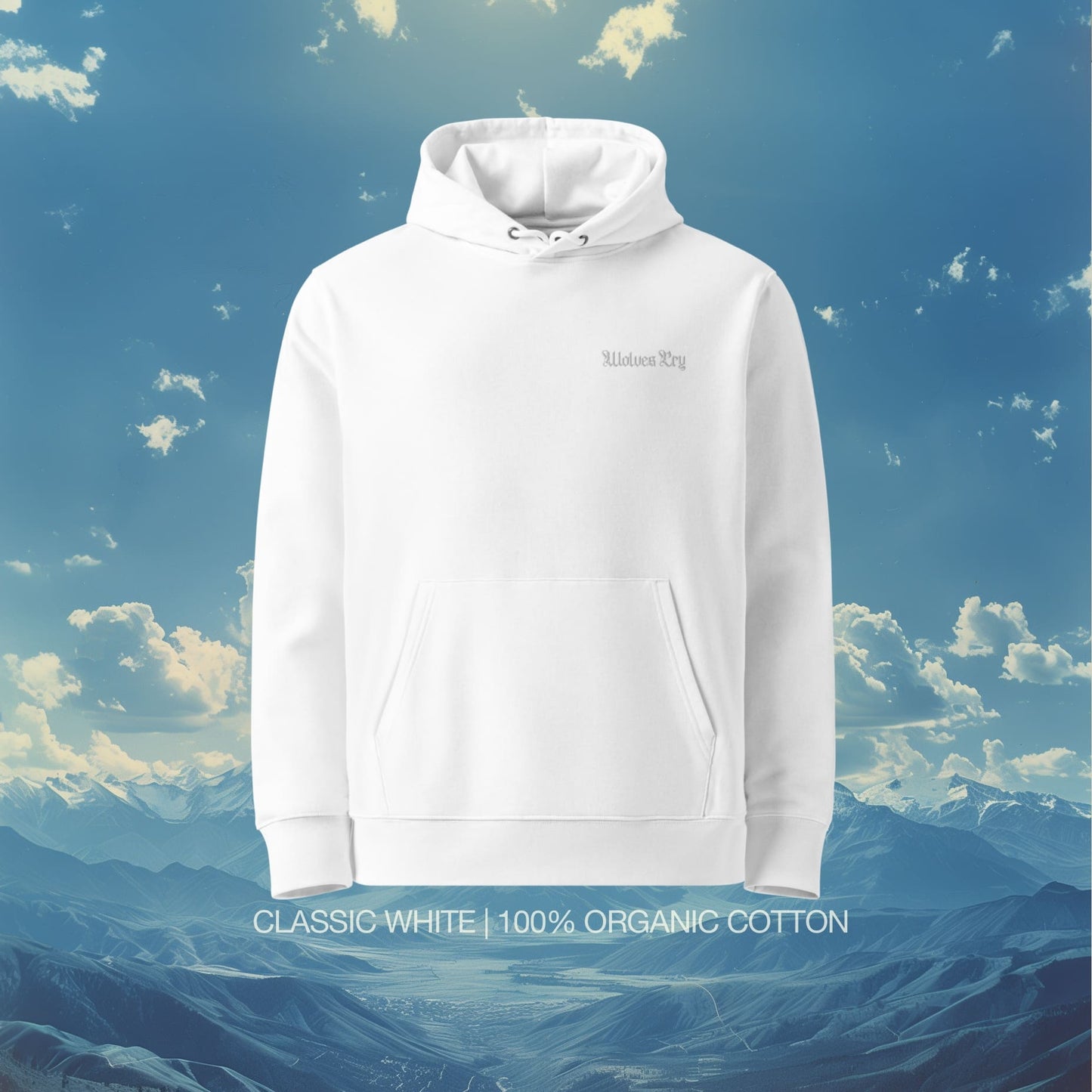 Organic White Hoodie
