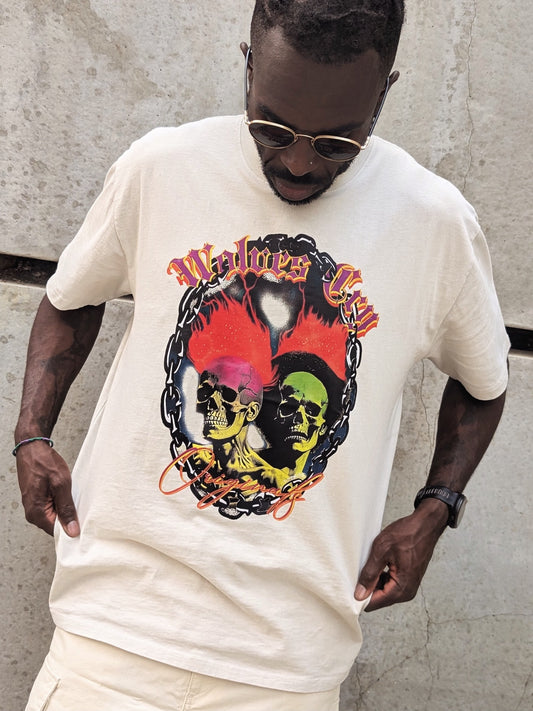 Oversized Megadeath Tee – Bone