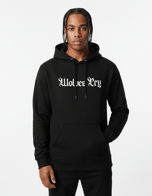 Everyday Spellout Hoodie — Black & White