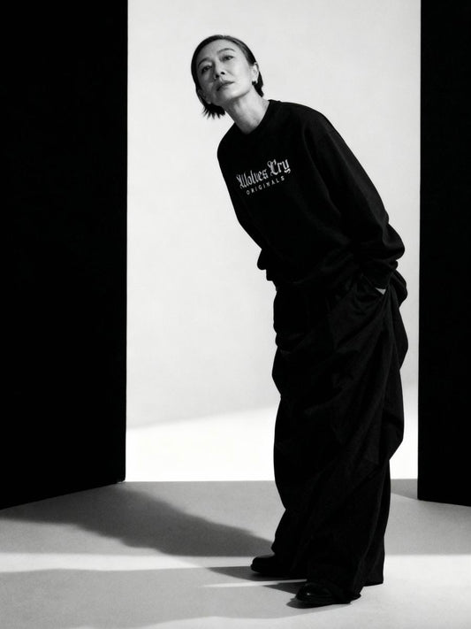 Embroidered Plain Jane- Black