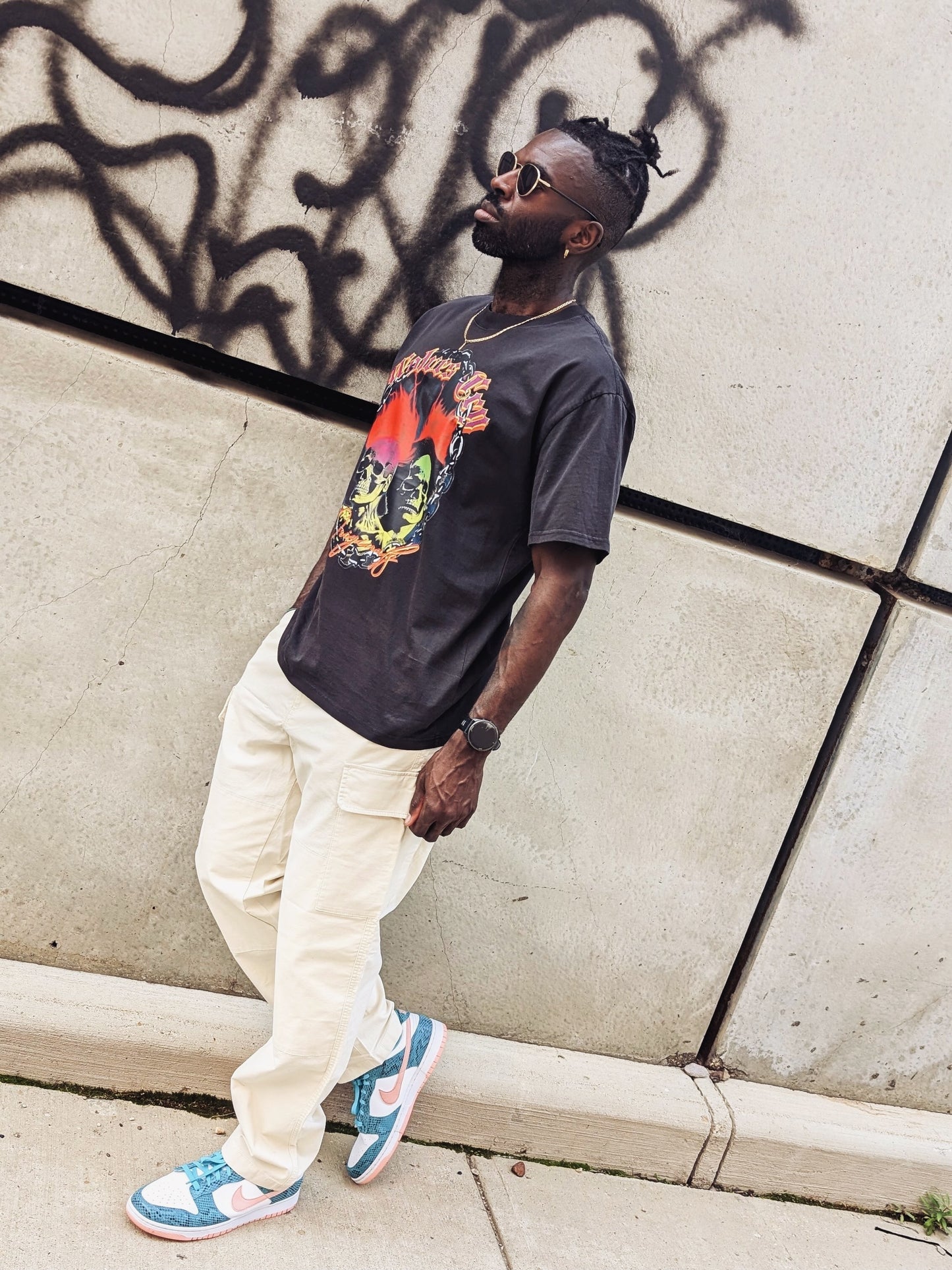 Oversized Megadeath Tee – Vintage Black
