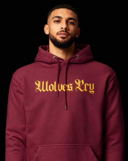Everyday Spellout Hoodie — Maroon & Gold