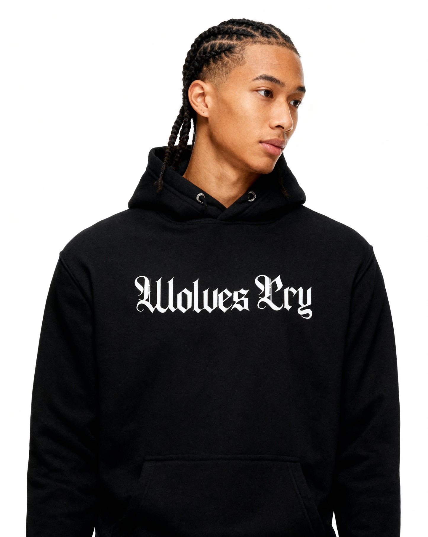 Everyday Spellout Hoodie — Black & White