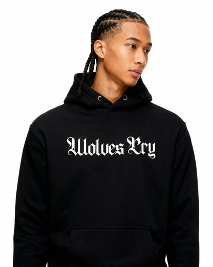Everyday Spellout Hoodie — Black & White
