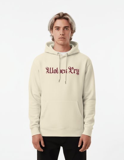 Everyday Spellout Hoodie — Oatmeal & Merlot